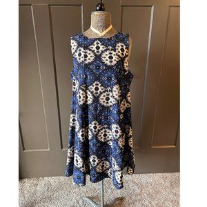 Esley Blue Dress Sleeveless No Size